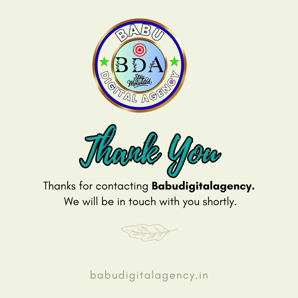 babau digital agencythanks page